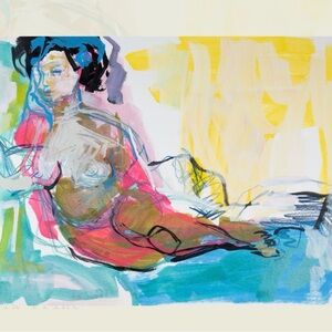 Original artwork print on wood panel